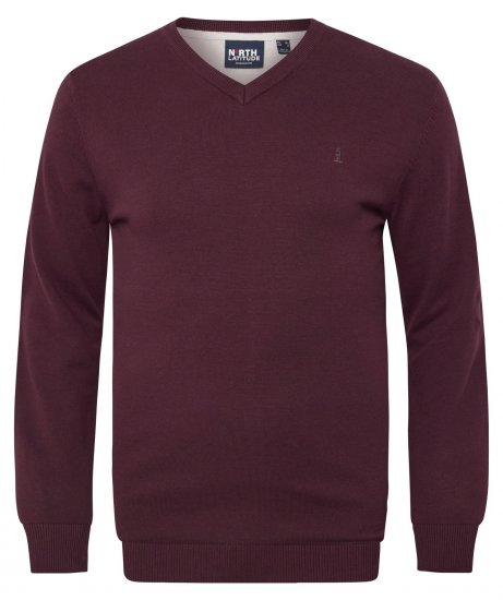 North Latitude 53133 V-Neck Knit Červená - Mikiny & mikiny s kapucí - Mikiny & Mikiny s kapucí 2XL-12XL