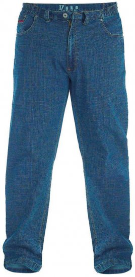 Duke Bailey Relaxed Comfort Fit Stretch Jeans With Elasticated Waist Stonewash - Džíny & kalhoty - Džíny a Kalhoty - W40-W70