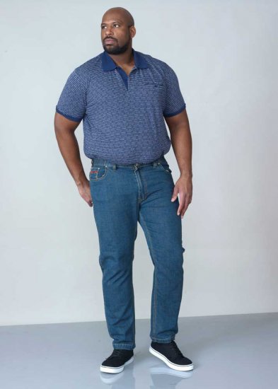 Duke Bailey Relaxed Comfort Fit Stretch Jeans With Elasticated Waist Stonewash - Džíny & kalhoty - Džíny a Kalhoty - W40-W70