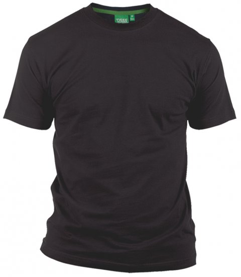 D555 Flyers Crew Neck T-shirt Black - Trička - Trička nadměrné velikosti - 2XL-14XL