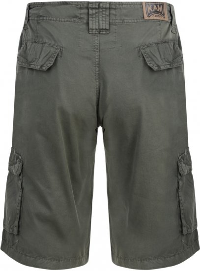 Kam Jeans 388 Shorts Khaki - Šortky - Šortky Nadměrné Velikosti W40-W60