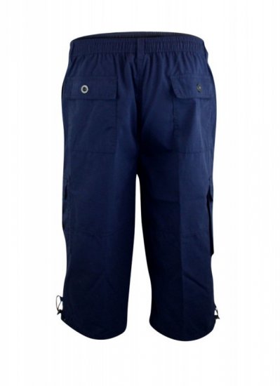 D555 Mason Cargo Shorts Navy - Šortky - Šortky Nadměrné Velikosti W40-W60