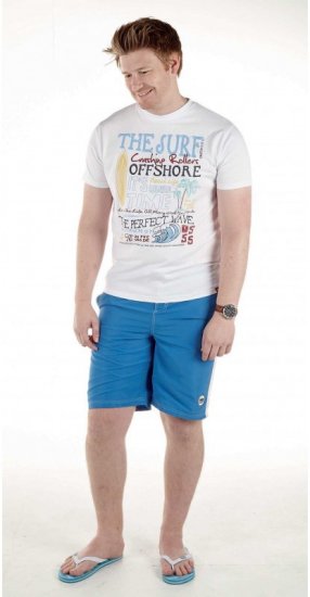 D555 Jordan T-shirt White - Trička - Trička nadměrné velikosti - 2XL-14XL