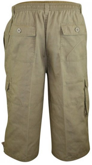 D555 Mason Cargo Shorts Sand - Šortky - Šortky Nadměrné Velikosti W40-W60