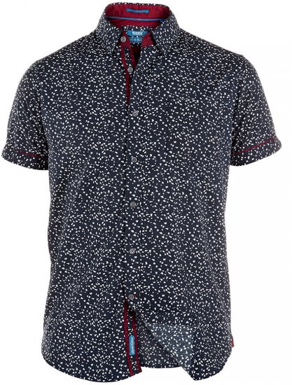 D555 Hadley Shirt Navy/Off White - Košile - Košile 2XL-10XL