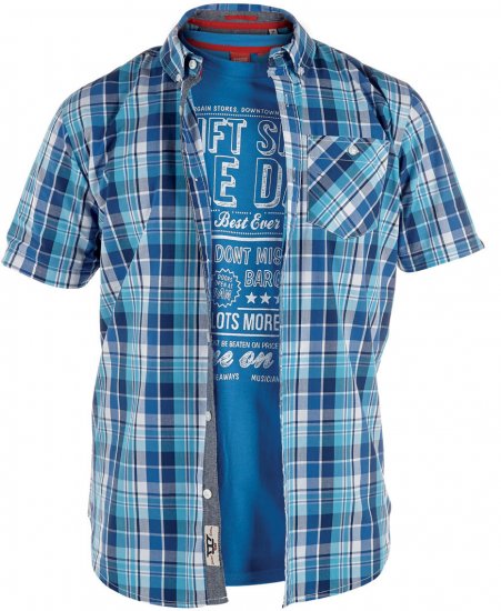 D555 Pearce Tee+Shirt - Košile - Košile 2XL-10XL
