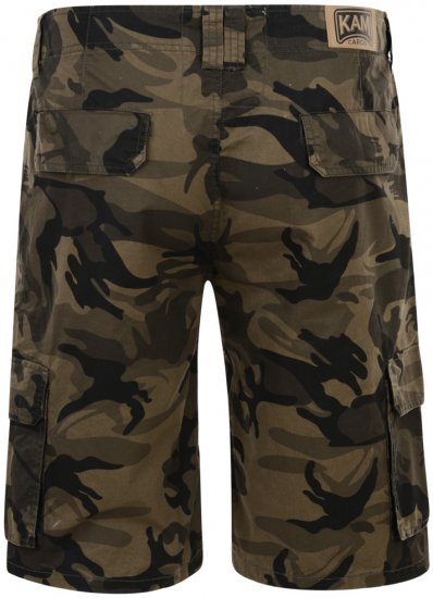 Kam Jeans Cargo Twill Camo Shorts - Šortky - Šortky Nadměrné Velikosti W40-W60