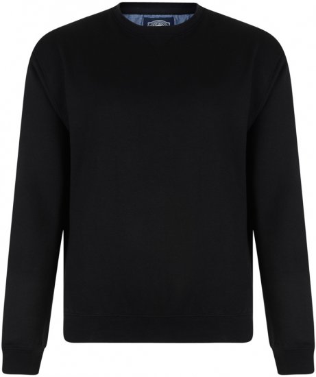 Kam Jeans Sweatshirt Black - Mikiny & mikiny s kapucí - Mikiny & Mikiny s kapucí 2XL-12XL