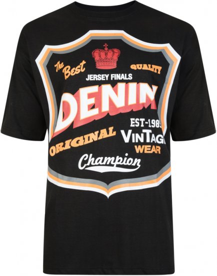 Kam Jeans Twin Pack League Tee - Trička - Trička nadměrné velikosti - 2XL-14XL