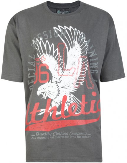 Kam Jeans Twin Pack League Tee - Trička - Trička nadměrné velikosti - 2XL-14XL