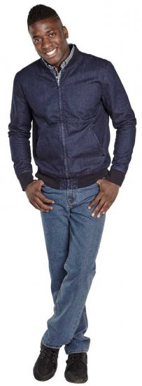 D555 DORIAN Denim Bomber Jacket - Bundy - Bundy Nadměrné Velikosti - 2XL-8XL