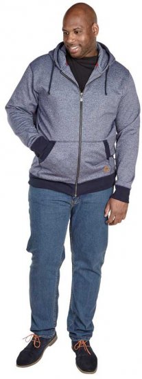D555 AVERY Blue Speckled Hoody - Mikiny & mikiny s kapucí - Mikiny & Mikiny s kapucí 2XL-12XL
