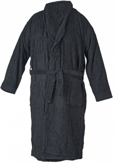 Abraxas Bathrobe 100% Cotton Black - Spodní prádlo - Spodní Prádlo Nadměrné Velikosti 2XL-8XL