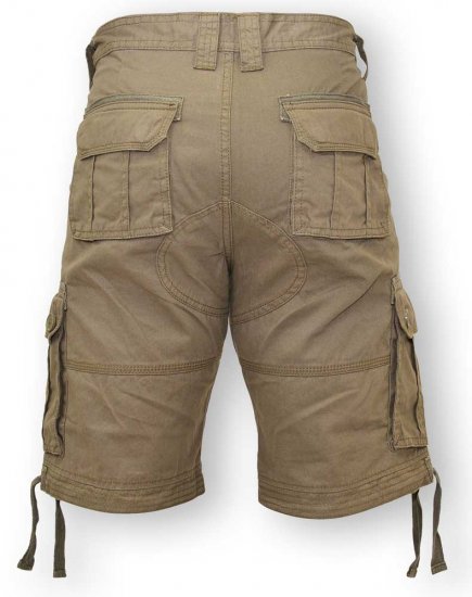 D555 Jarrod Cargo Short Khaki - Šortky - Šortky Nadměrné Velikosti W40-W60
