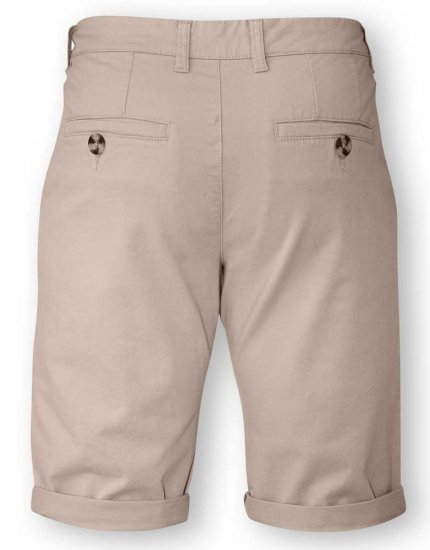 D555 COLTEN Stretch Cotton Chino Short Beige - Šortky - Šortky Nadměrné Velikosti W40-W60