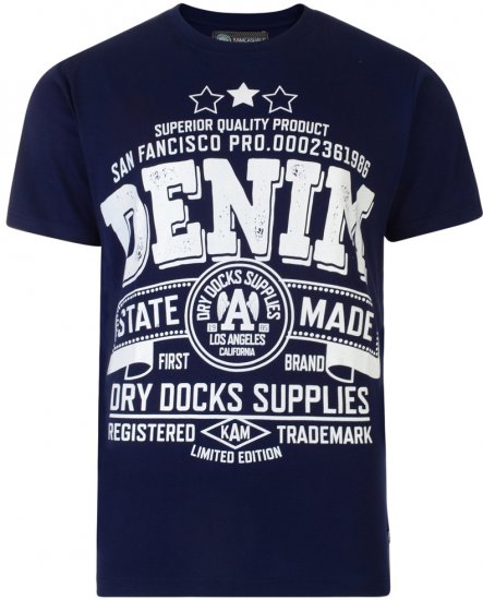 Kam Jeans San Francisco State 2-pack T-shirt - Trička - Trička nadměrné velikosti - 2XL-14XL