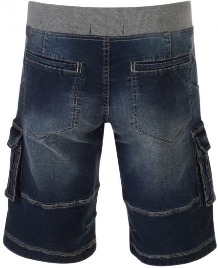 Kam Jeans Dito Denim Shorts Dark Used - Šortky - Šortky Nadměrné Velikosti W40-W60