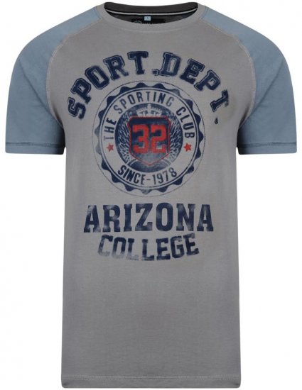 Kam Jeans Arizona College Tee - Trička - Trička nadměrné velikosti - 2XL-14XL