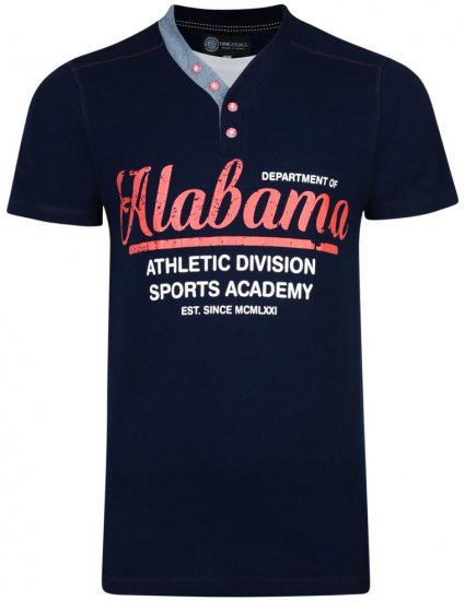 Kam Jeans Baseball Alabama Tee - Trička - Trička nadměrné velikosti - 2XL-14XL