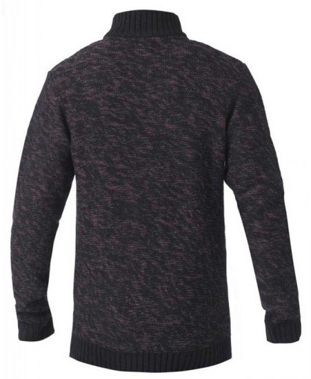 D555 MARSDEN Neck Sweater Black/Red - Mikiny & mikiny s kapucí - Mikiny & Mikiny s kapucí 2XL-12XL
