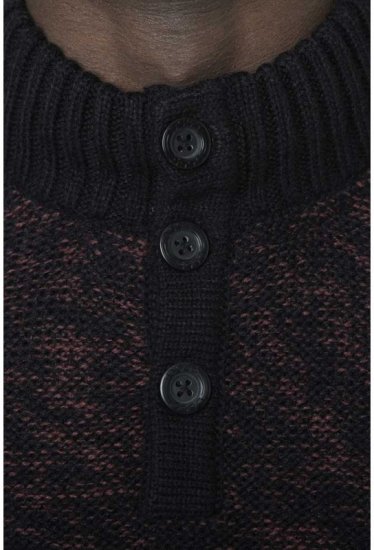 D555 MARSDEN Neck Sweater Black/Red - Mikiny & mikiny s kapucí - Mikiny & Mikiny s kapucí 2XL-12XL