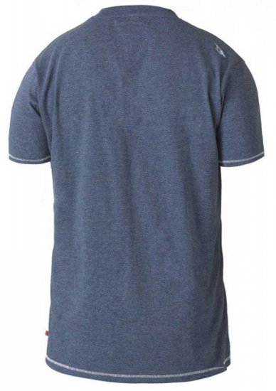 D555 RUEBEN NY City Print T-Shirt Denim - Trička - Trička nadměrné velikosti - 2XL-14XL