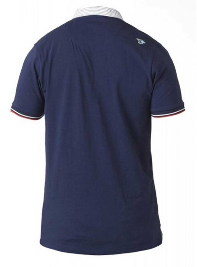 D555 GARFIELD Short Sleeve Stretch Polo Shirt Navy - Polokošile - Polokošile 2XL-8XL - Trička s límečkem 2XL-8XL
