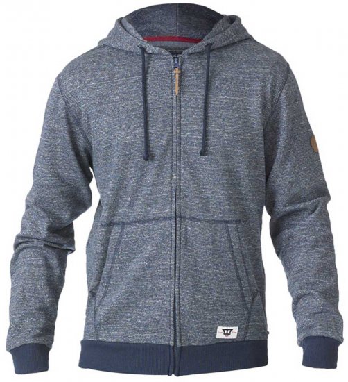 D555 Romney Full Zipper Hoodie Navy - Mikiny & mikiny s kapucí - Mikiny & Mikiny s kapucí 2XL-12XL