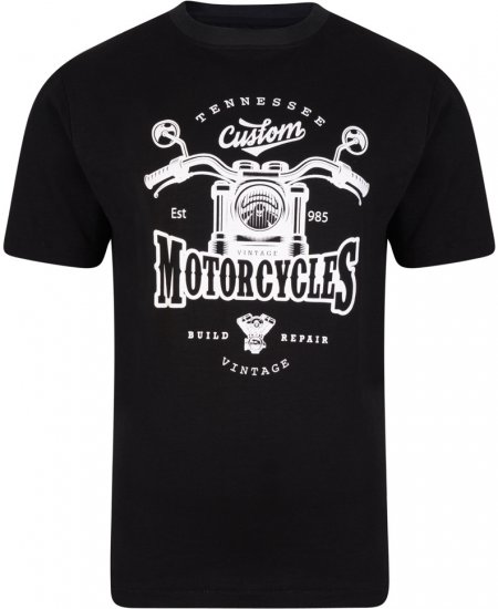 Kam Jeans 5105 Tennessee MC T Black - Trička - Trička nadměrné velikosti - 2XL-14XL