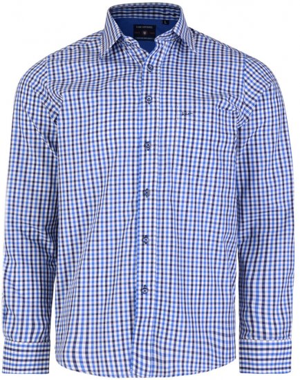 Kam Jeans 6140 Long Sleeve Shirt Navy - Košile - Košile 2XL-10XL