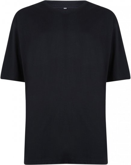Motley Denim V-neck T-shirt Black - Trička - Trička nadměrné velikosti - 2XL-14XL
