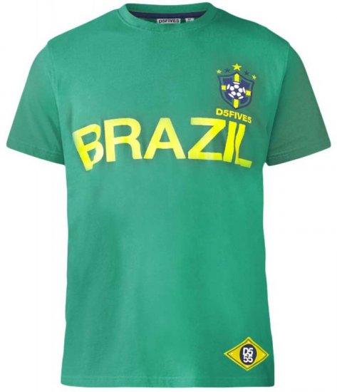 D555 Ricardo T-shirt Green - Trička - Trička nadměrné velikosti - 2XL-14XL