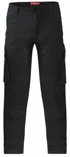 D555 Nelson Stretch Tapered Cargo Pants Black - Džíny & kalhoty - Džíny a Kalhoty - W40-W70