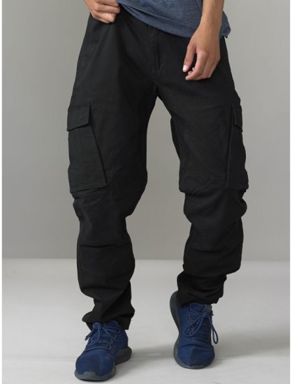 D555 Nelson Stretch Tapered Cargo Pants Black - Džíny & kalhoty - Džíny a Kalhoty - W40-W70