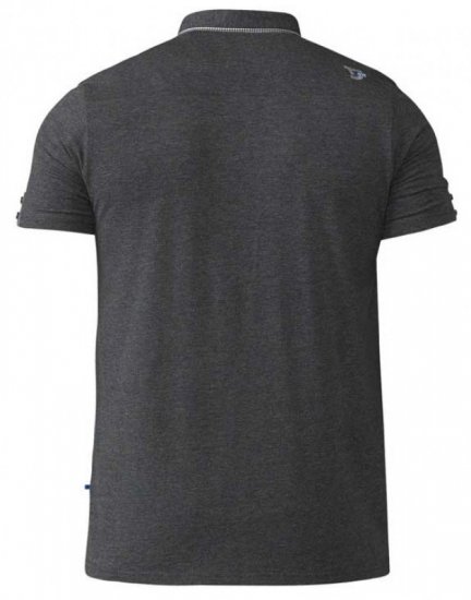 D555 Hogan Polo Charcoal - Polokošile - Polokošile 2XL-8XL - Trička s límečkem 2XL-8XL