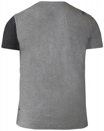 D555 Authentic T-shirt Grey - Trička - Trička nadměrné velikosti - 2XL-14XL