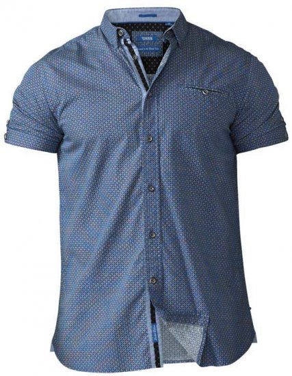 D555 Limburg Short Sleeve Shirt Blue - Košile - Košile 2XL-10XL