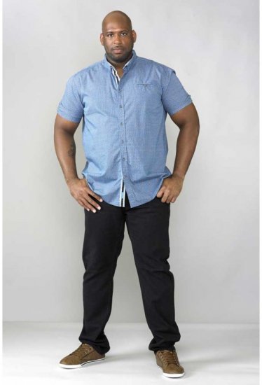 D555 Limburg Short Sleeve Shirt Blue - Košile - Košile 2XL-10XL