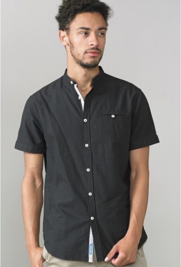 D555 Dwight Short Sleeve Shirt Black - Košile - Košile 2XL-10XL