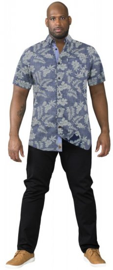 D555 Oswald Short Sleeve Hawaii Shirt - Košile - Košile 2XL-10XL