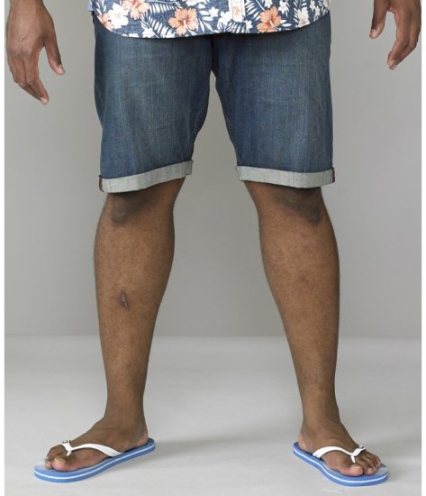 D555 Arix Denim Stretch Shorts - Šortky - Šortky Nadměrné Velikosti W40-W60