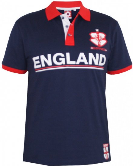 D555 Foster Polo Navy - Polokošile - Polokošile 2XL-8XL - Trička s límečkem 2XL-8XL