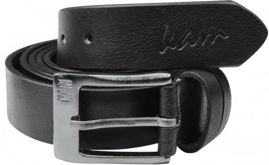 Kam Jeans 913 Jeans Belt Genuine Leather Black, 3,5cm - Pásky - Pásky W40-W70/2XL-8XL