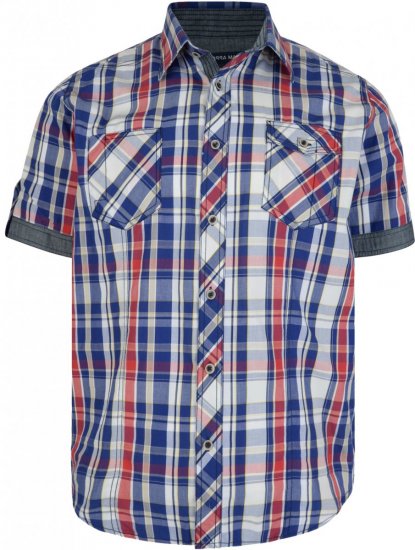 Kam Jeans 6149 Short Sleeve Shirt Stone - Košile - Košile 2XL-10XL