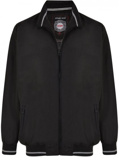 Kam Jeans 436 Summer Jacket Black - Bundy - Bundy Nadměrné Velikosti - 2XL-8XL
