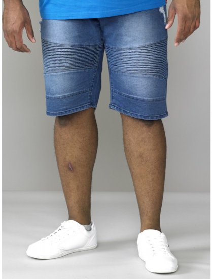 D555 Rodrigo Stretch Biker Style Shorts - Šortky - Šortky Nadměrné Velikosti W40-W60