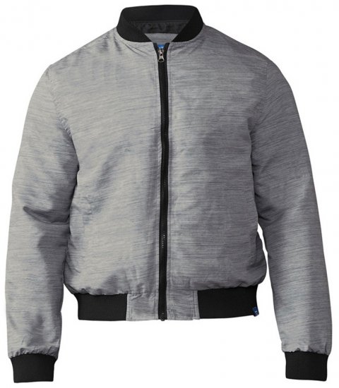 D555 Lou Bomber Jacket Grey - Bundy - Bundy Nadměrné Velikosti - 2XL-8XL