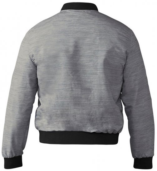 D555 Lou Bomber Jacket Grey - Bundy - Bundy Nadměrné Velikosti - 2XL-8XL