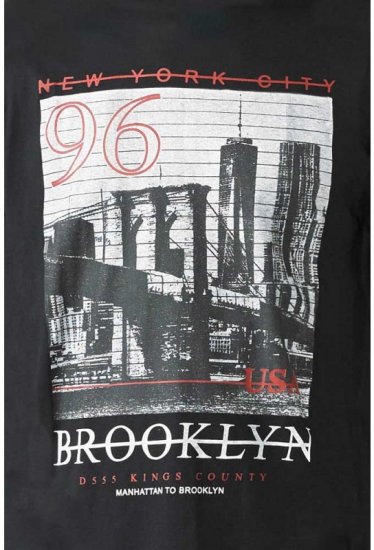 D555 Cain T-shirt Black - Trička - Trička nadměrné velikosti - 2XL-14XL