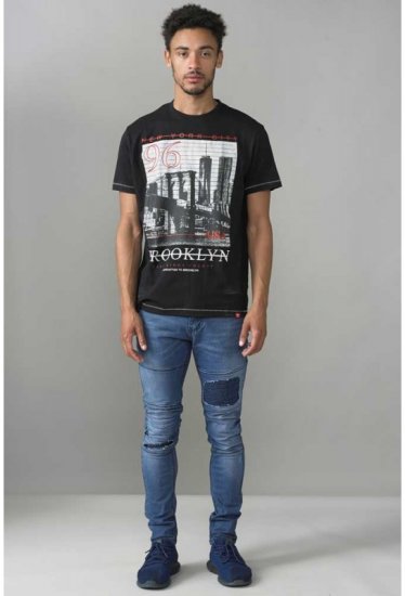 D555 Cain T-shirt Black - Trička - Trička nadměrné velikosti - 2XL-14XL